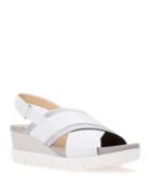 Mary Karmen Leather Slingback Wedge