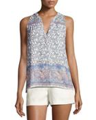 Jeralda Sleeveless Paisley-print