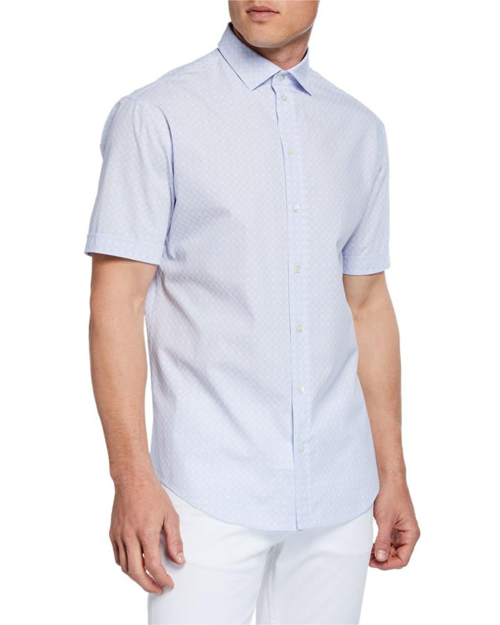 Men's Short-sleeve Box-print