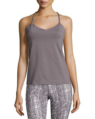 Strappy Print Performance Tank Top