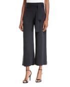 Milano-knit Wide-leg Pants