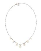 Rain Pearl Station Necklace, White