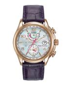 39mm World Time Chronograph Watch W/