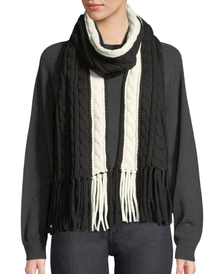 Colorblock Cable Knit