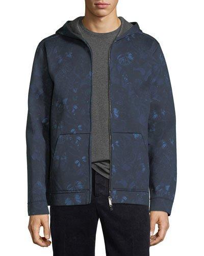 Camu Butterfly Zip-front Hooded Jacket