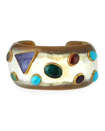 Macho Multi-stone Cuff,