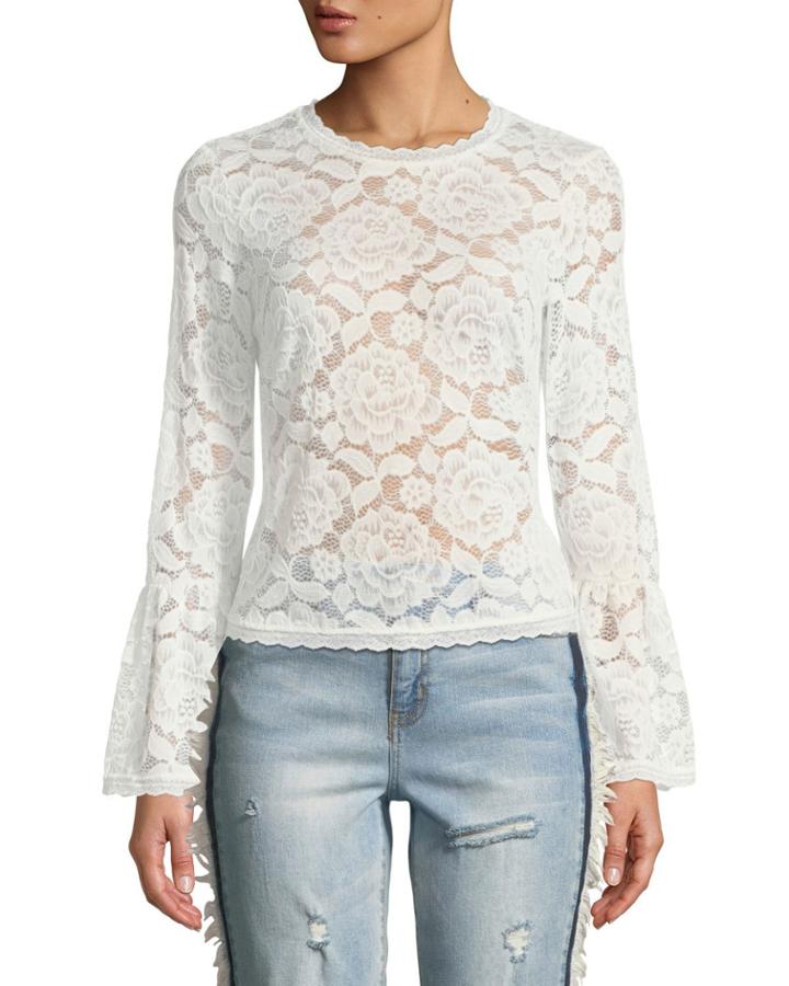 Vivian Lace Bell-sleeve Top