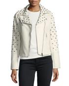 Studded Faux-leather Jacket