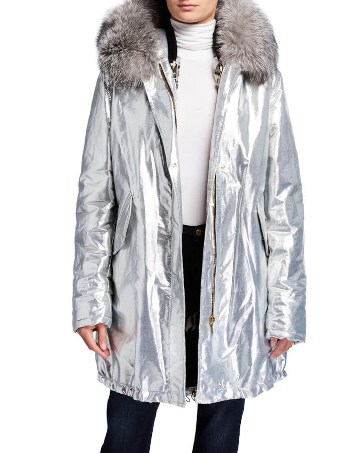 Apres-ski Parka With Detachable Fur Vest