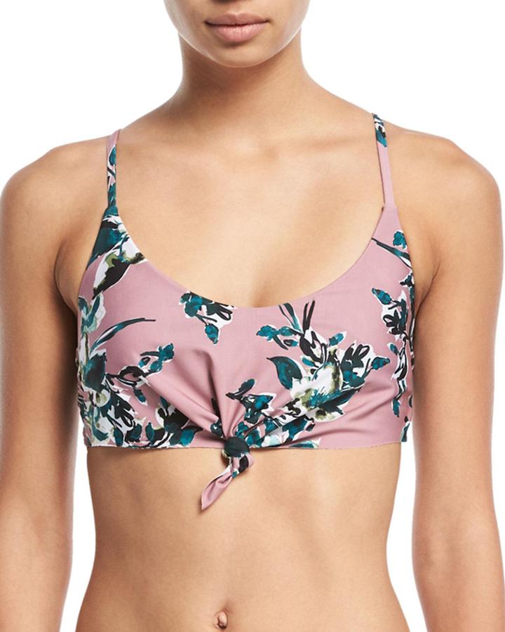 Watercolor Floral-print One-piece