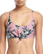 Watercolor Floral-print One-piece