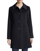 Empire-waist Wool-blend Coat