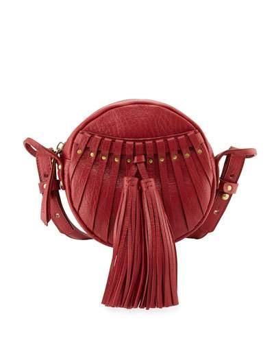 Billy Leather Tassel Canteen Bag, Red