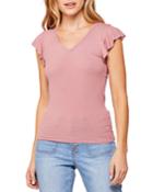 Rochelle Flutter Cap-sleeve