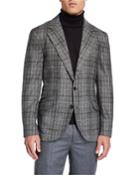 Men's Wool Windowpane