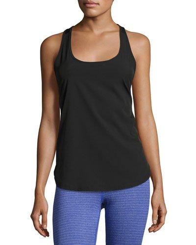 Mesh-back Performance Tank, Black