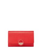 Small Saffiano Crossbody Bag, Red