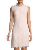 Circle-lace Ruffle-trimmed Dress