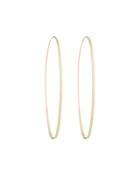 14k Magic Oval Flat Hoop Earrings