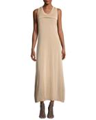 Scoop-neck A-line Shimmer Dress,