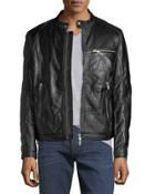 Scott Leather Bomber Jacket