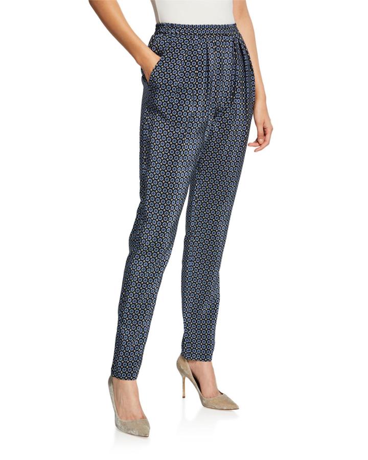 Tie-print Jogger Pants