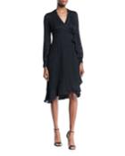Romeo Long-sleeve Wrap Dress
