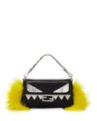 Baguette Micro Monster Crossbody Bag, Black/yellow