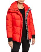 Short Logo Puffer Coat