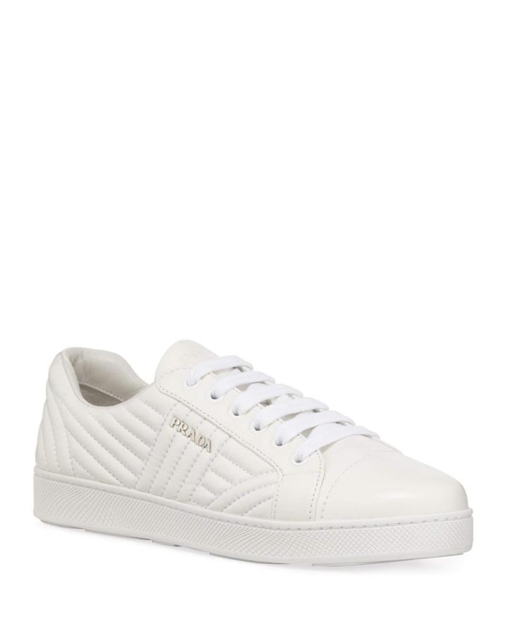 Stitched Leather Low-top