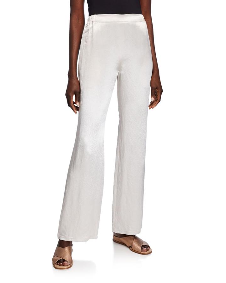 Satin Full-leg Pants