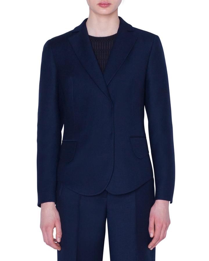 Snap-front Wool Jacket