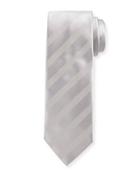 Striped Tie, Black/gray