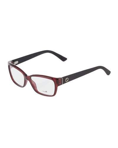 Square Plastic Optical Glasses, Violet