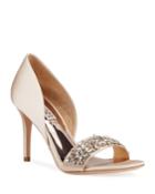 Ivy Crystal-embellished Satin Cocktail Pumps