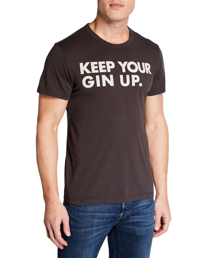 Men's Keep Your Gin Up Cotton T-shirt