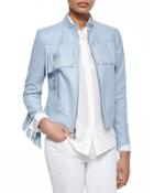 Long Sleeve Zip-front