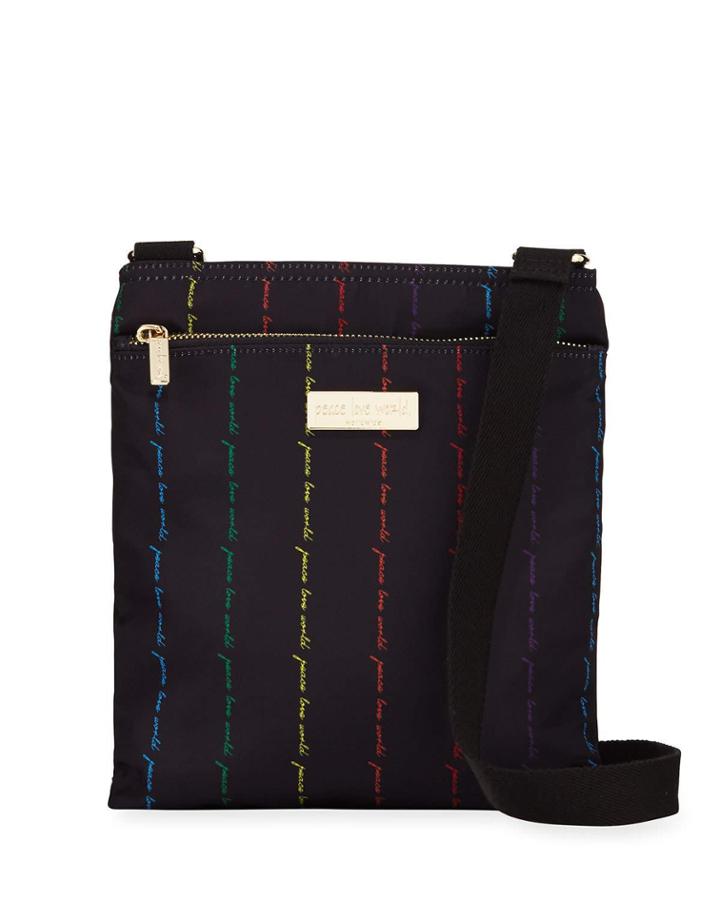 Canvas Zip-top Small Crossbody Bag