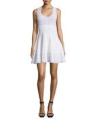 Sleeveless Fit-and-flare Dress, Violet