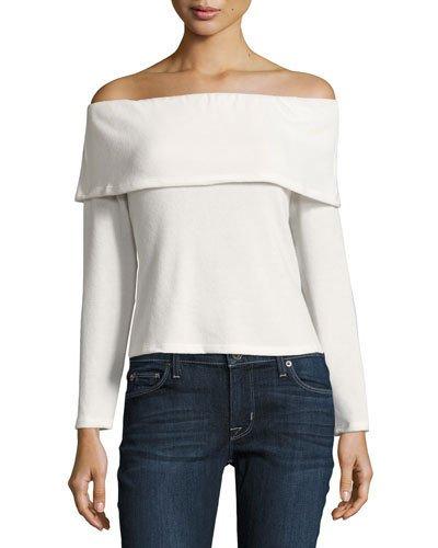 Off-the-shoulder Long-sleeve