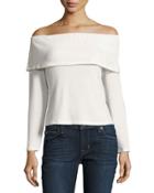 Off-the-shoulder Long-sleeve