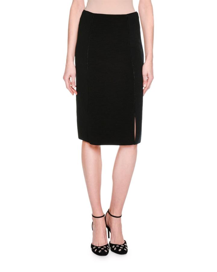 Ottoman Knit Slim Pencil