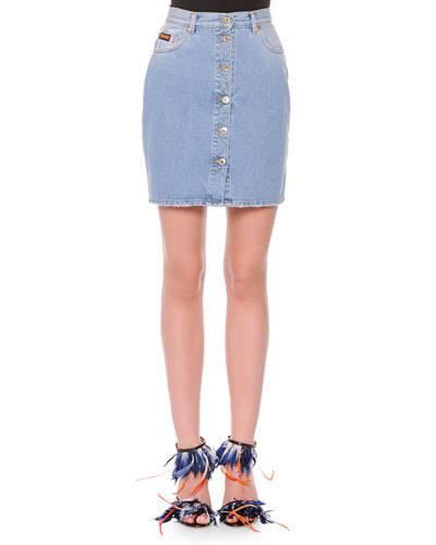 Button-front Denim