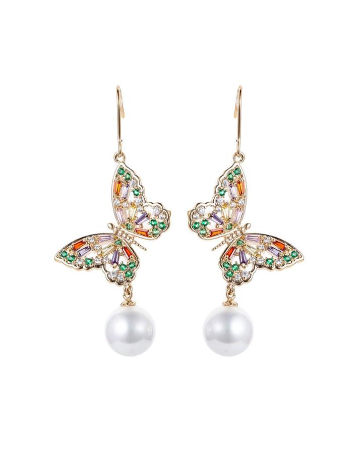 Dublin Butterfly Crystal Earrings