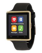 Air 2 Smartwatch W/ Touch Screen, Gold/black