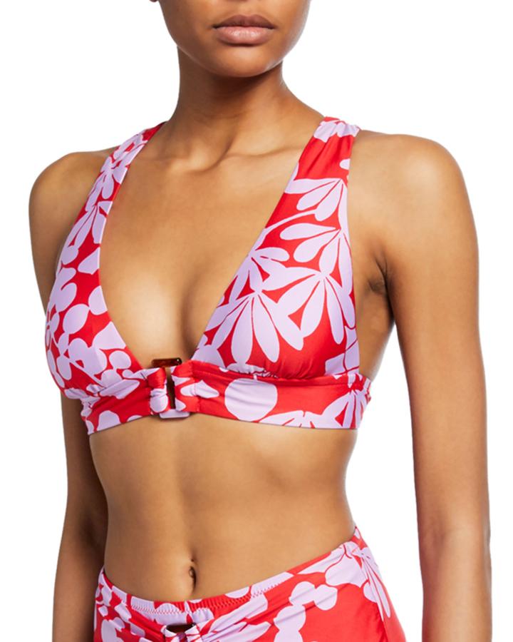 Bali Blossoms Halter Bikini Top