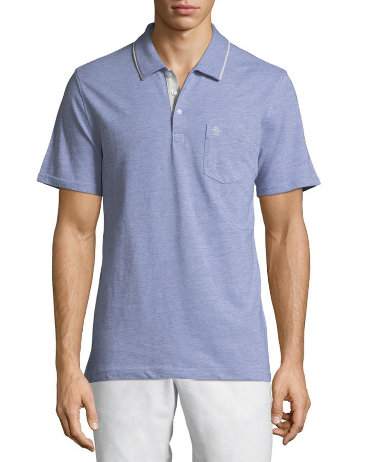 Men's Birdseye Three-button Polo