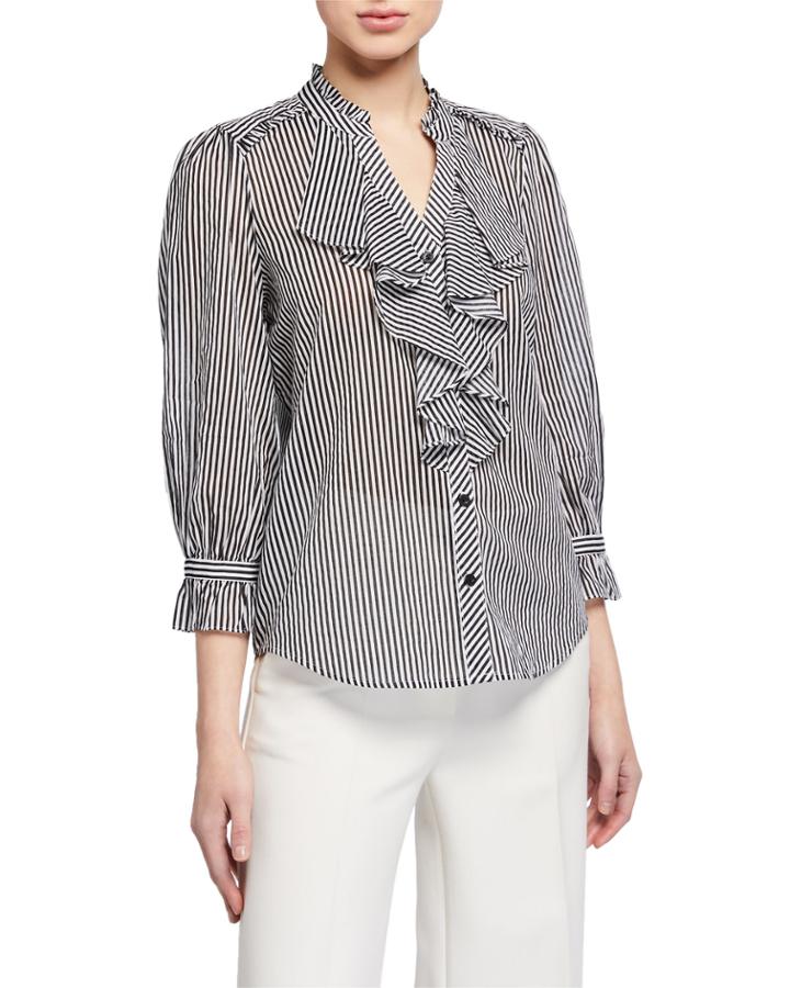 Stripe Cotton Blouse