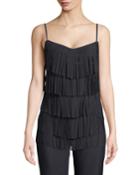 Perny Tiered Fringe Cami Top