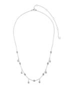 14k White Gold Diamond Shaker Necklace